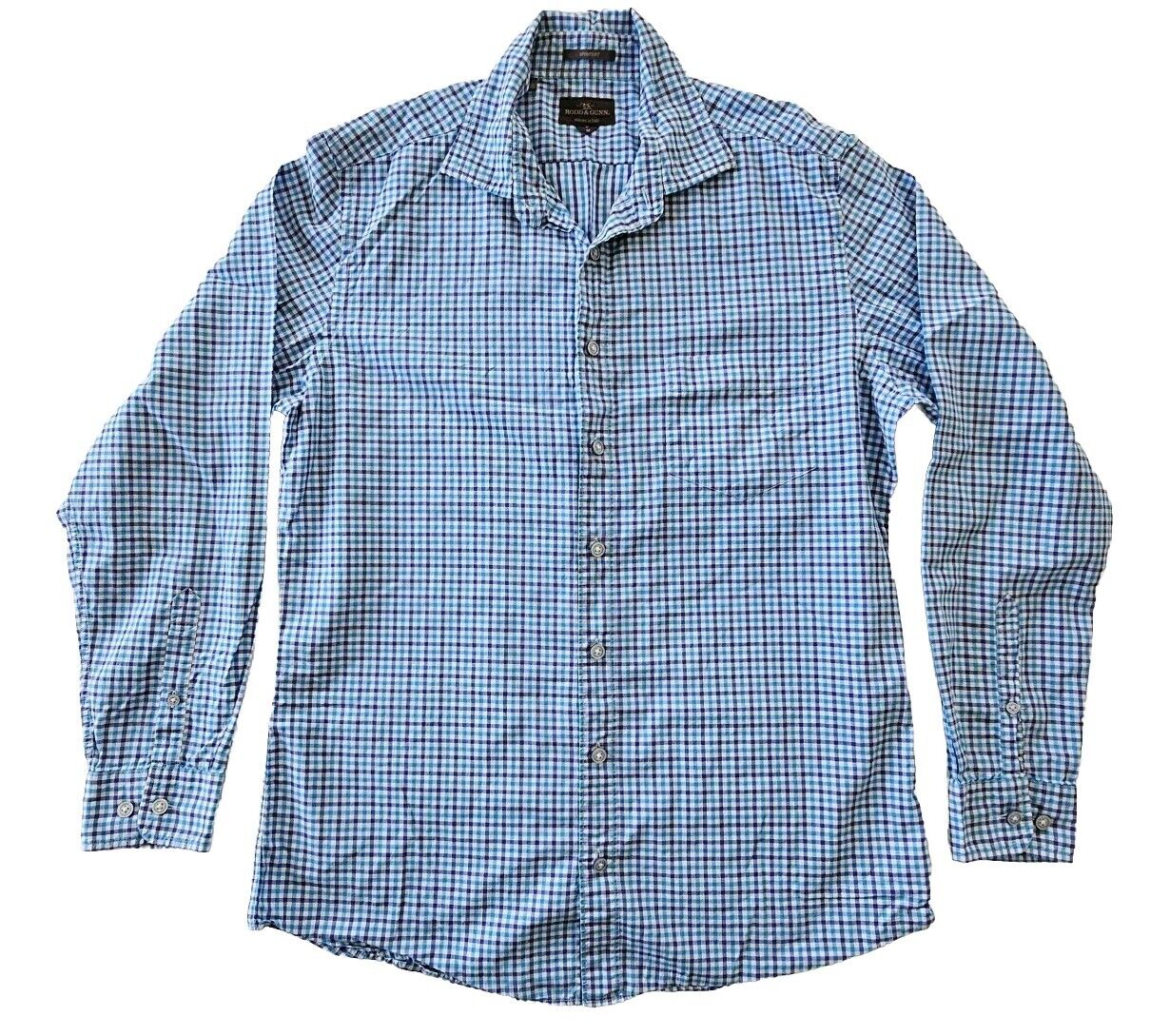 Rodd & Gunn Sports Fit Men's Long Sleeve Check Shirt Size M