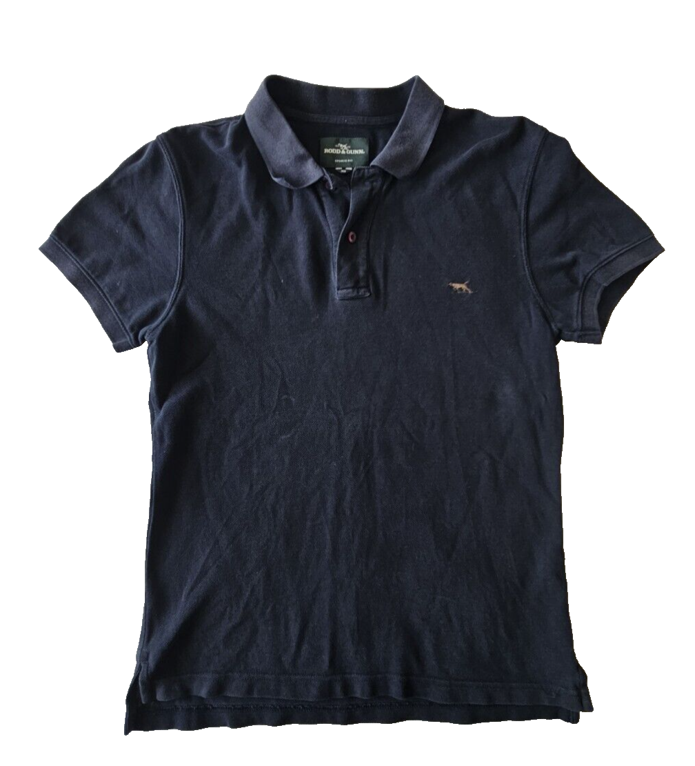Rodd & Gunn Navy Sport Fit Short Sleeve Polo Shirt Men's Size XS