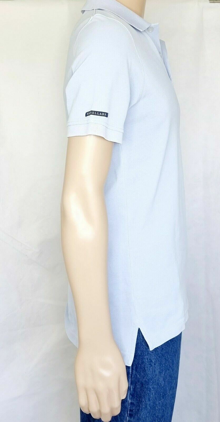 RB Sellars Slim Fit Sky Blue Mens Polo Shirt Size M