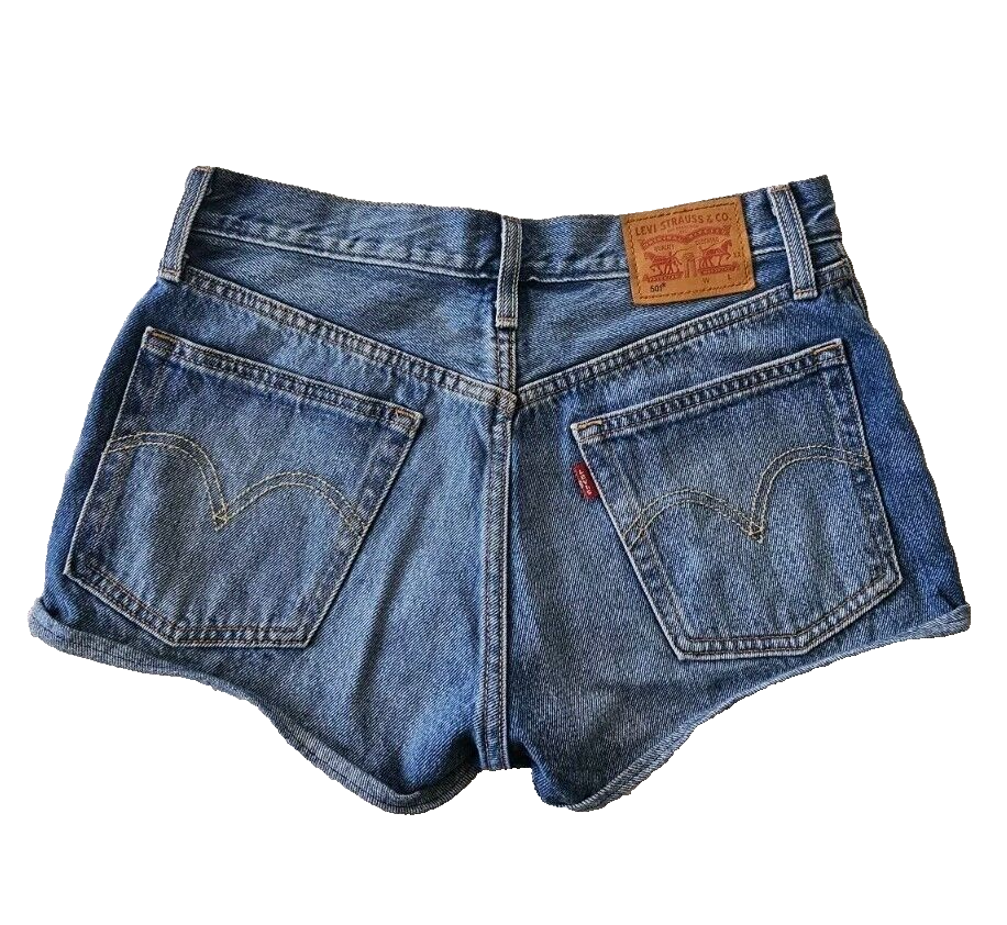 Levi's 501 Cheeky Cut Off Ladies Shorts Size 26
