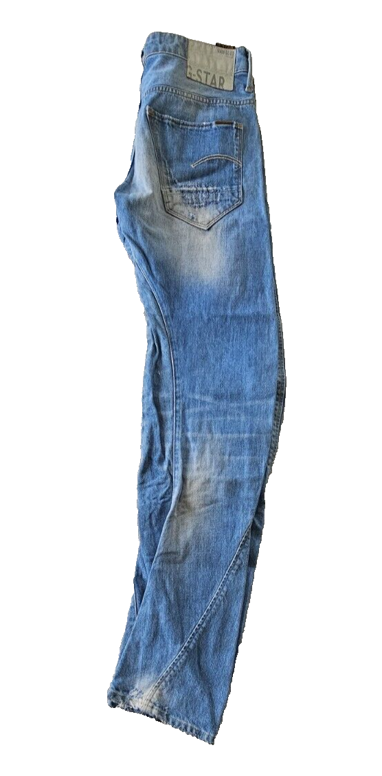 G-Star ARC 3D SLIM Light Aged Distressed Mens Denim Jeans Size 32 x 34
