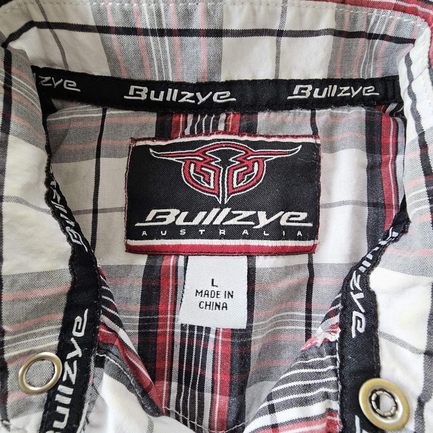 Bullzye Rodeo Short Sleeve Mens Shirt Size L