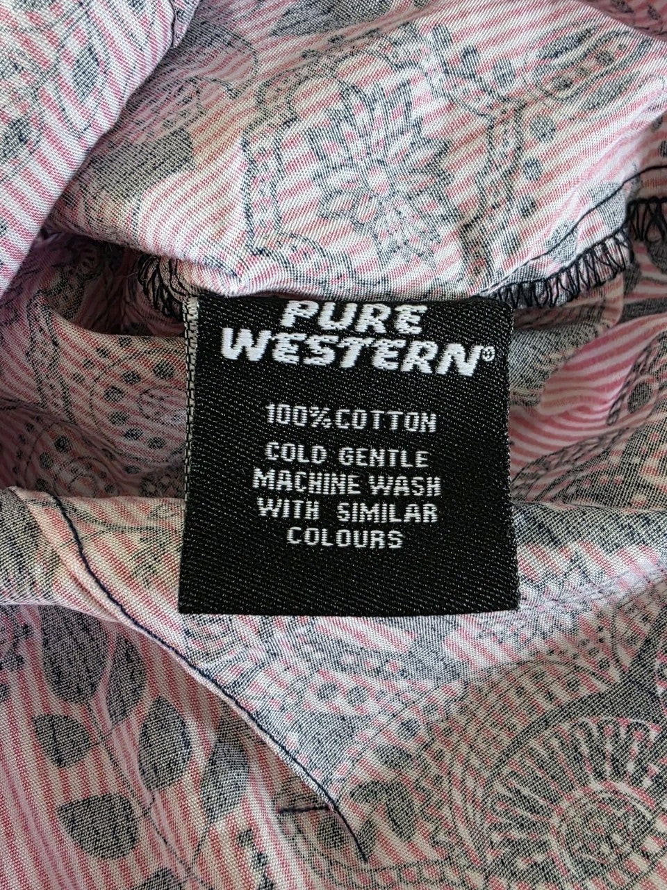 Pure Western Rodeo Girls Long Sleeve Shirt Size 6