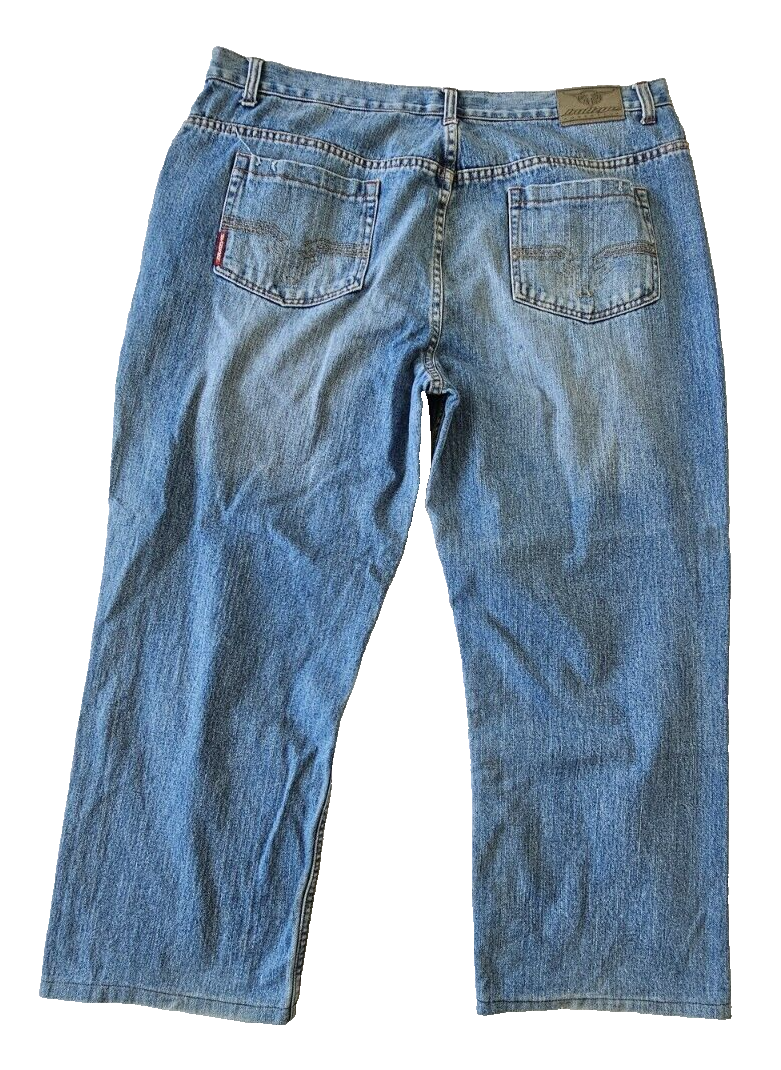 Bullzye Brando Relaxed Fit Mens Jeans Size 42x28