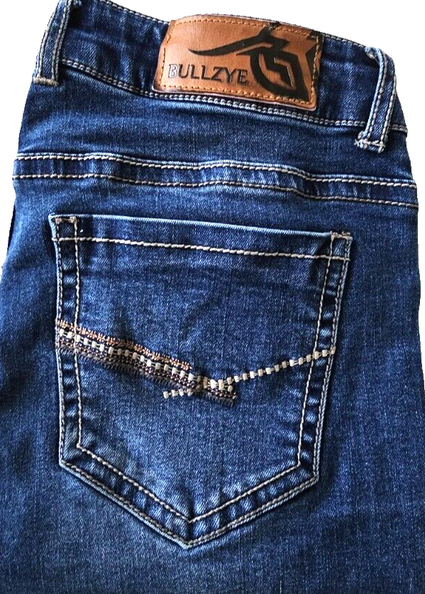 Bullzye Easyrider Mid Rise Easy Fit Boot Cut Ladies Jeans Size 9 x 32