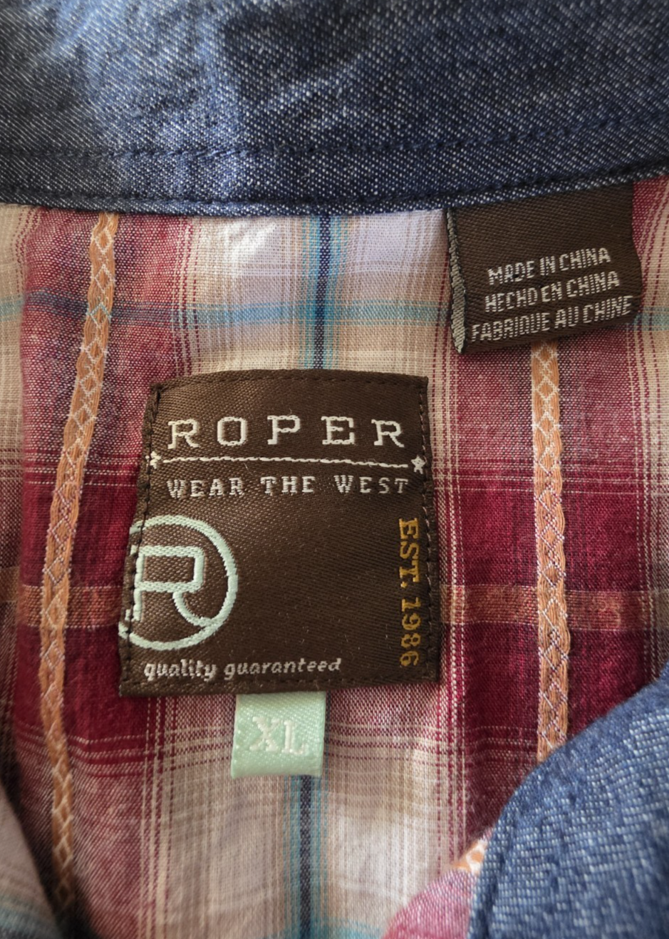 Roper Western Rodeo Arena Sleeveless Shirt Ladies Size XL