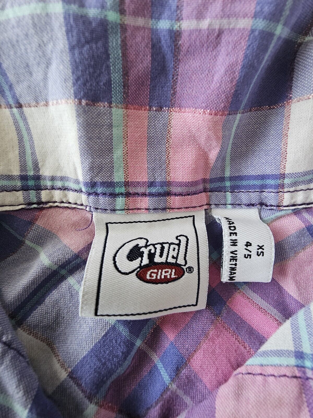 Cruel Girl Western Rodeo Girls Shirt Size XS 4/5
