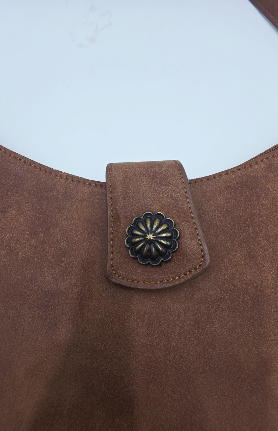 Pure Western Cowhide Leather Crossbody Shoulder Bag