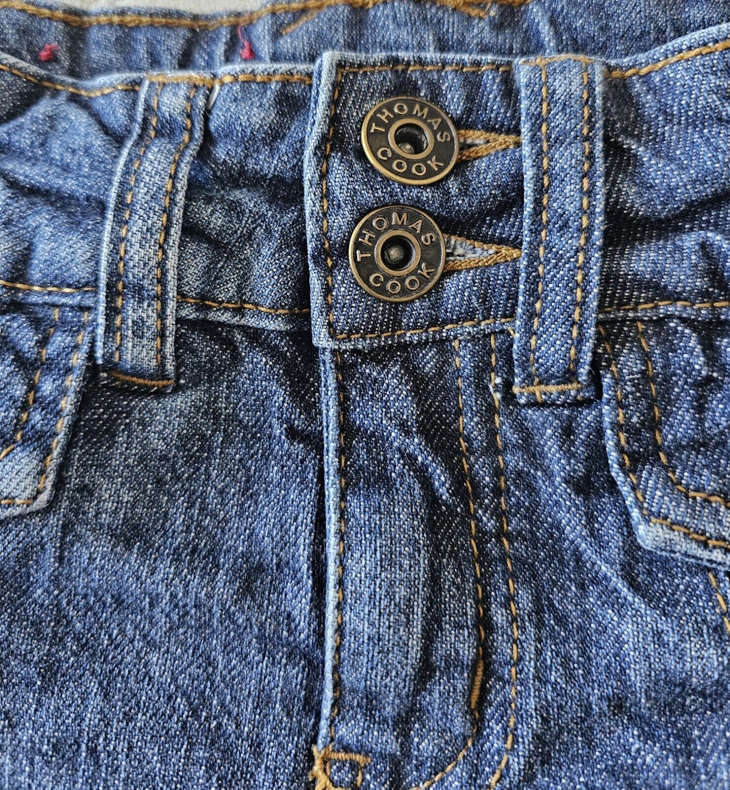 Thomas Cook Pleated Denim Skirt Girls Size 3