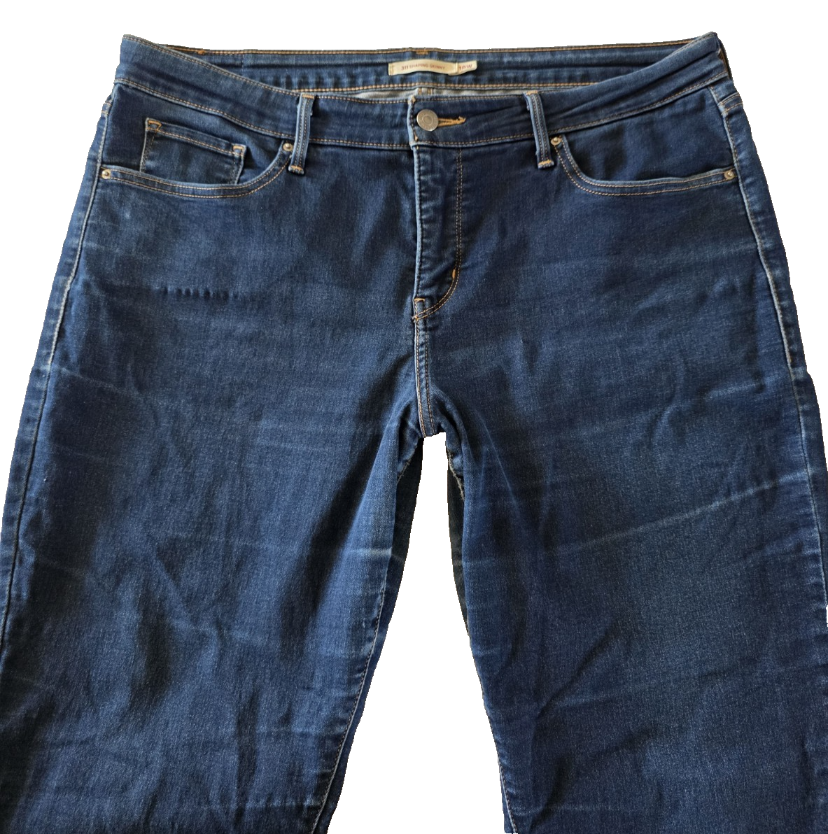 Levi's 311 Shaping Skinny Ladies Dark Denim Jeans Size 18W