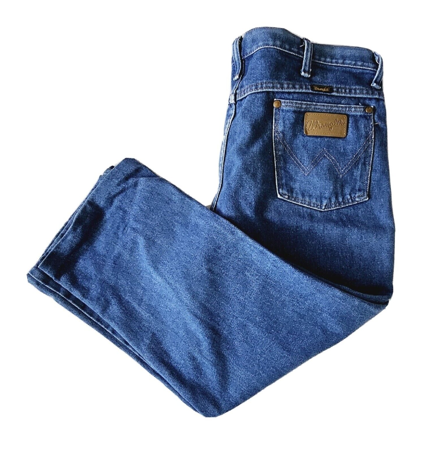 Wrangler Slim Fit 936PWD Denim Jeans Mens Size 36x23 Have Been Hemmed