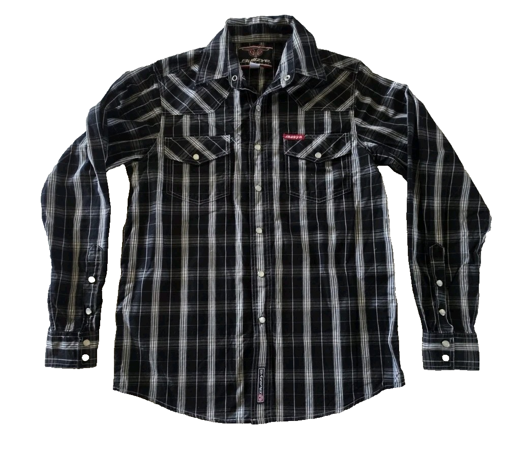Bullzye Western Long Sleeve Mens Shirt Size S