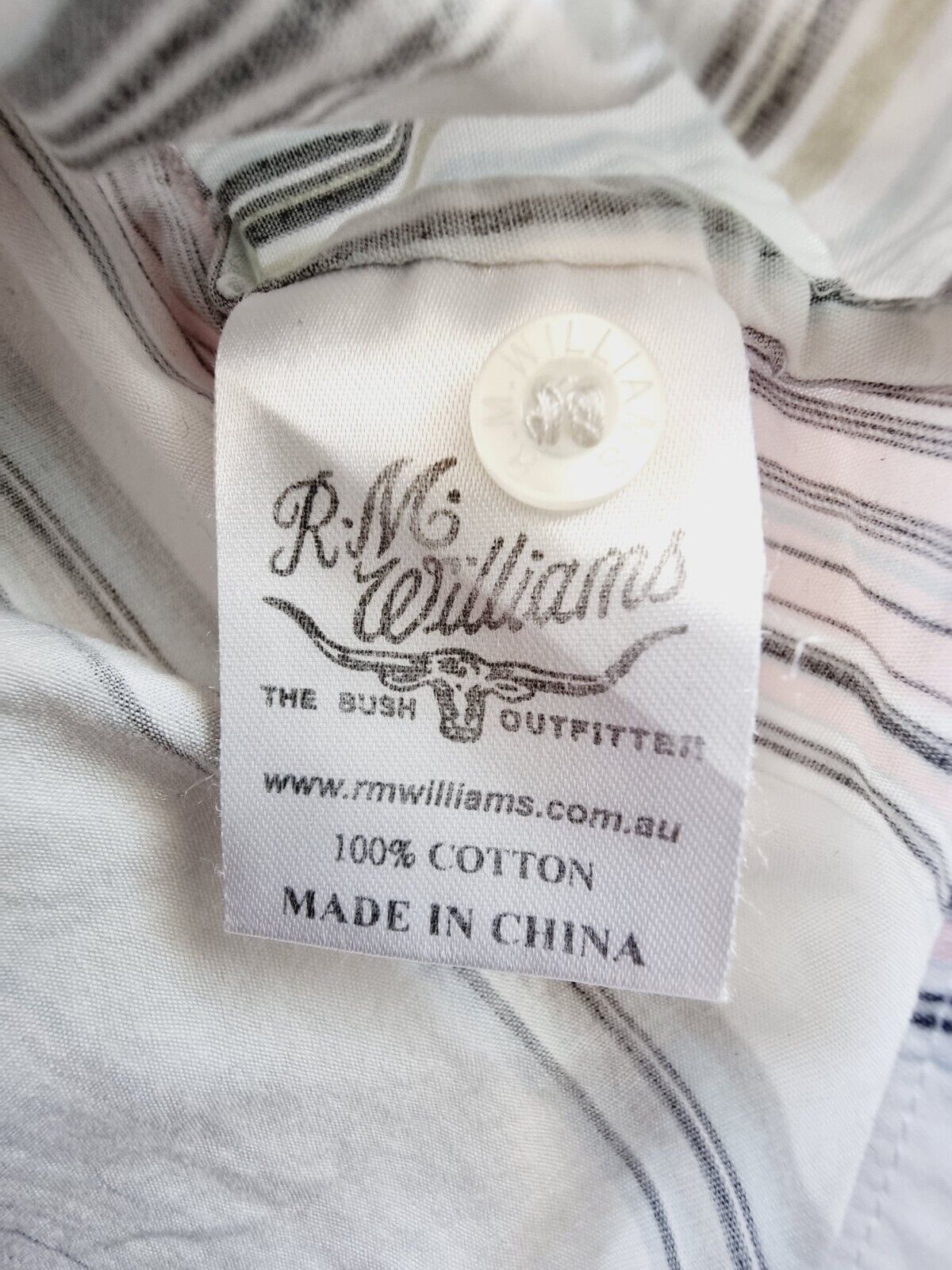 R.M.Williams Striped Fitted Shirt Ladies Size 8