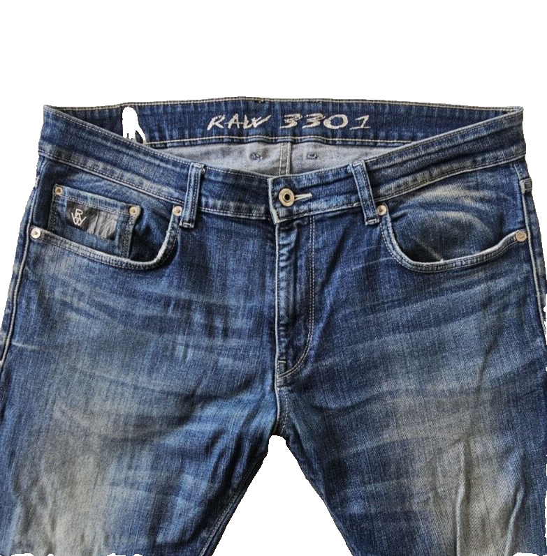G-Star RAW 3301 Slim Leg Men's Denim Jeans Size 36 x 29