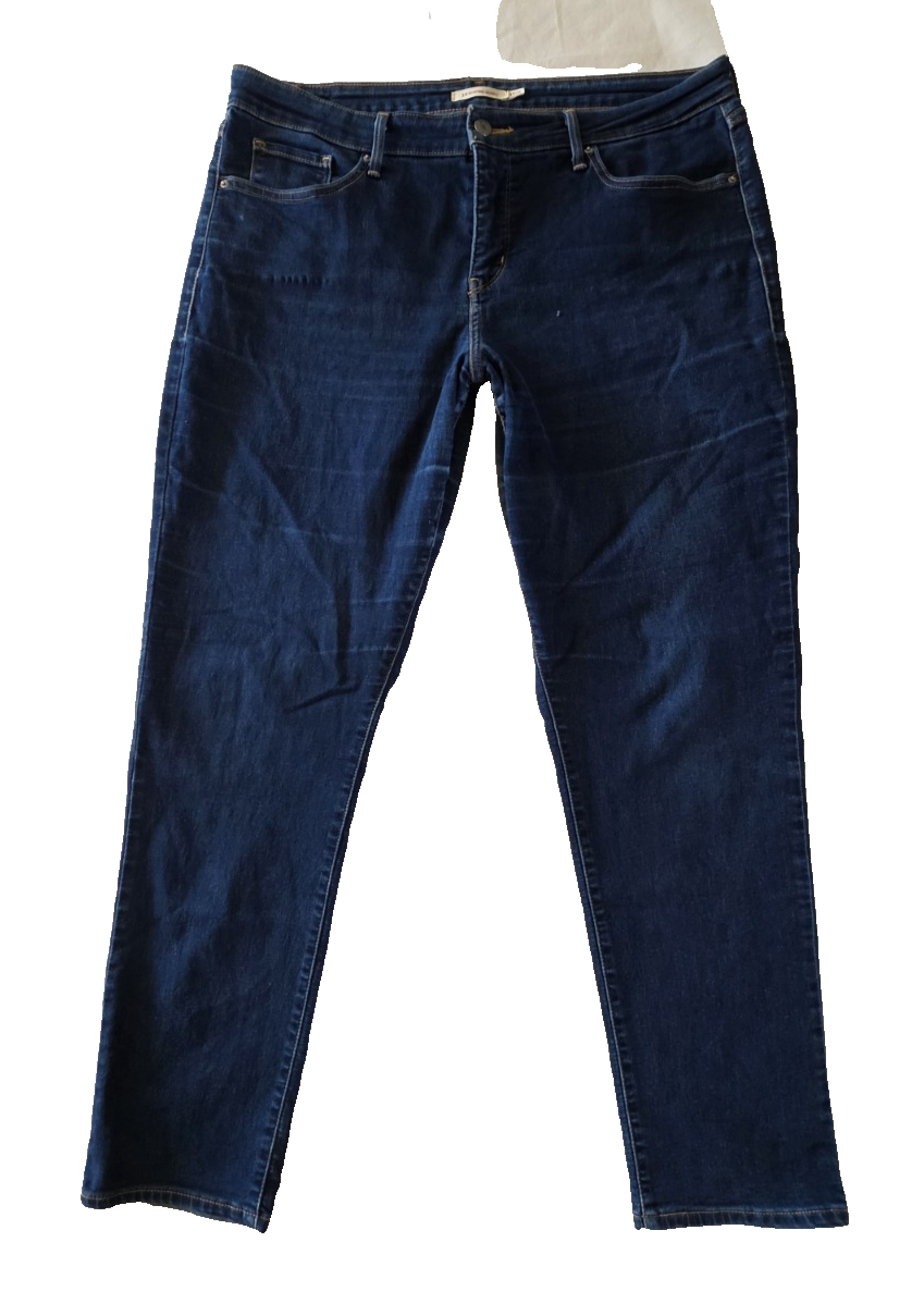 Levi's 311 Shaping Skinny Ladies Dark Denim Jeans Size 18W