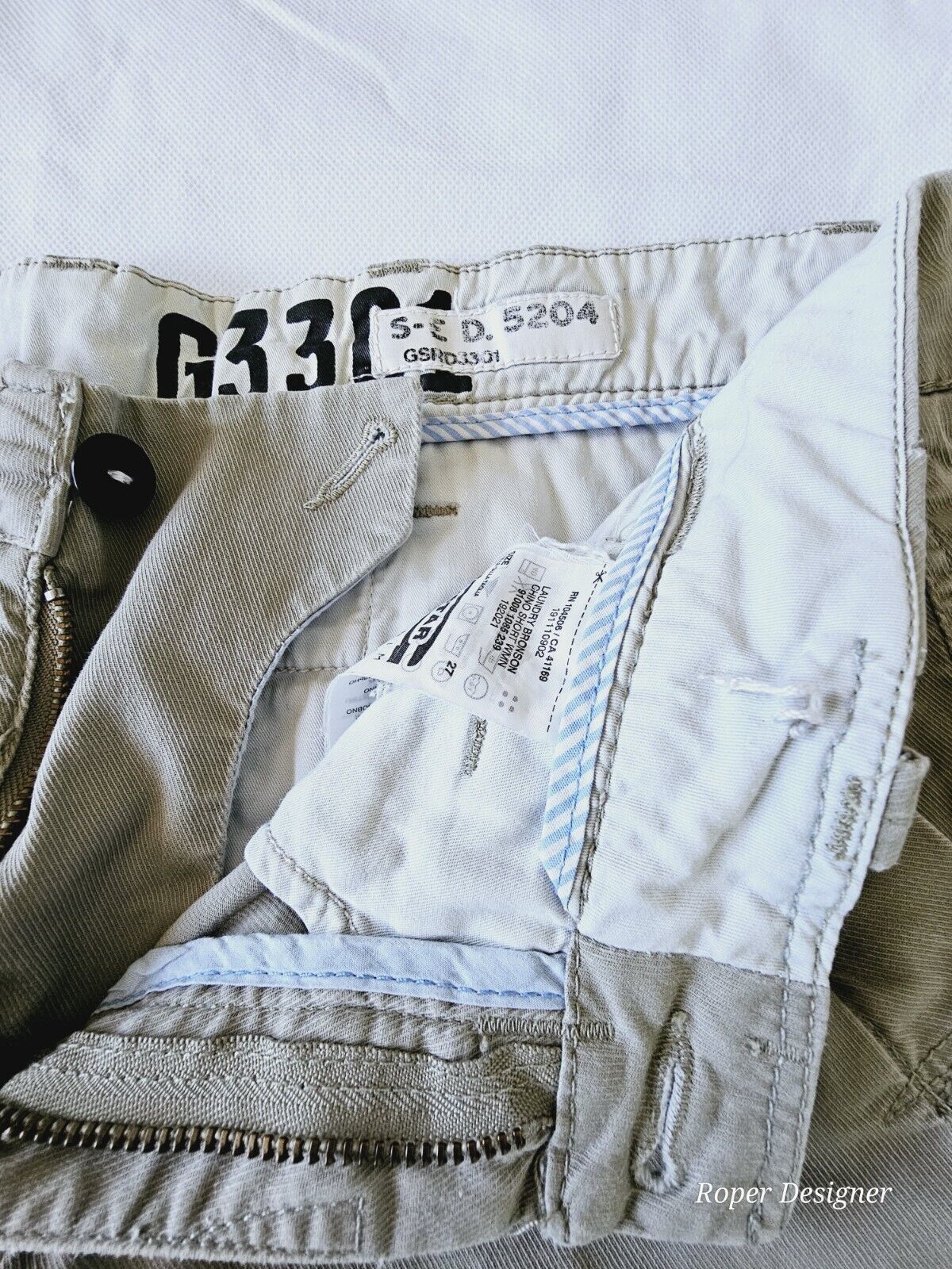 G-Star Raw Laundry Bronson Chino Shorts Ladies Size 27