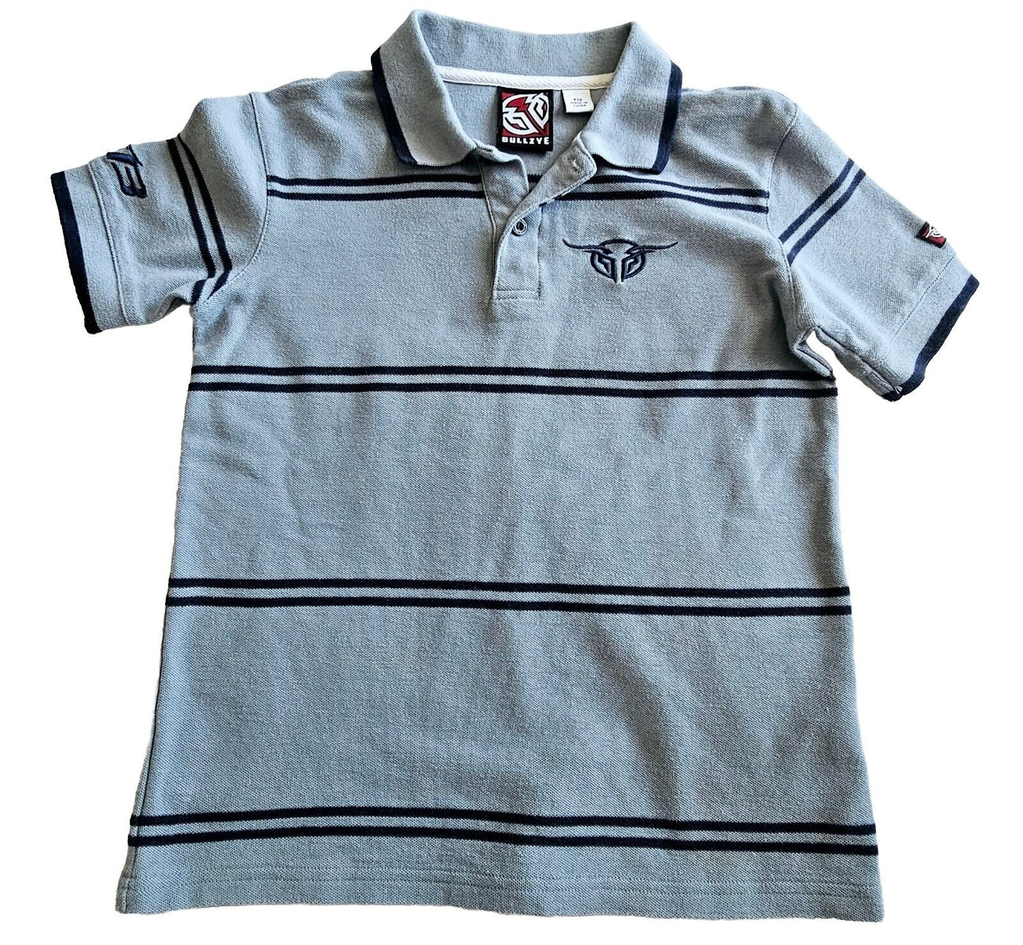 Bullzye Polo Western Rodeo Short Sleeve Shirt Boys Size 12