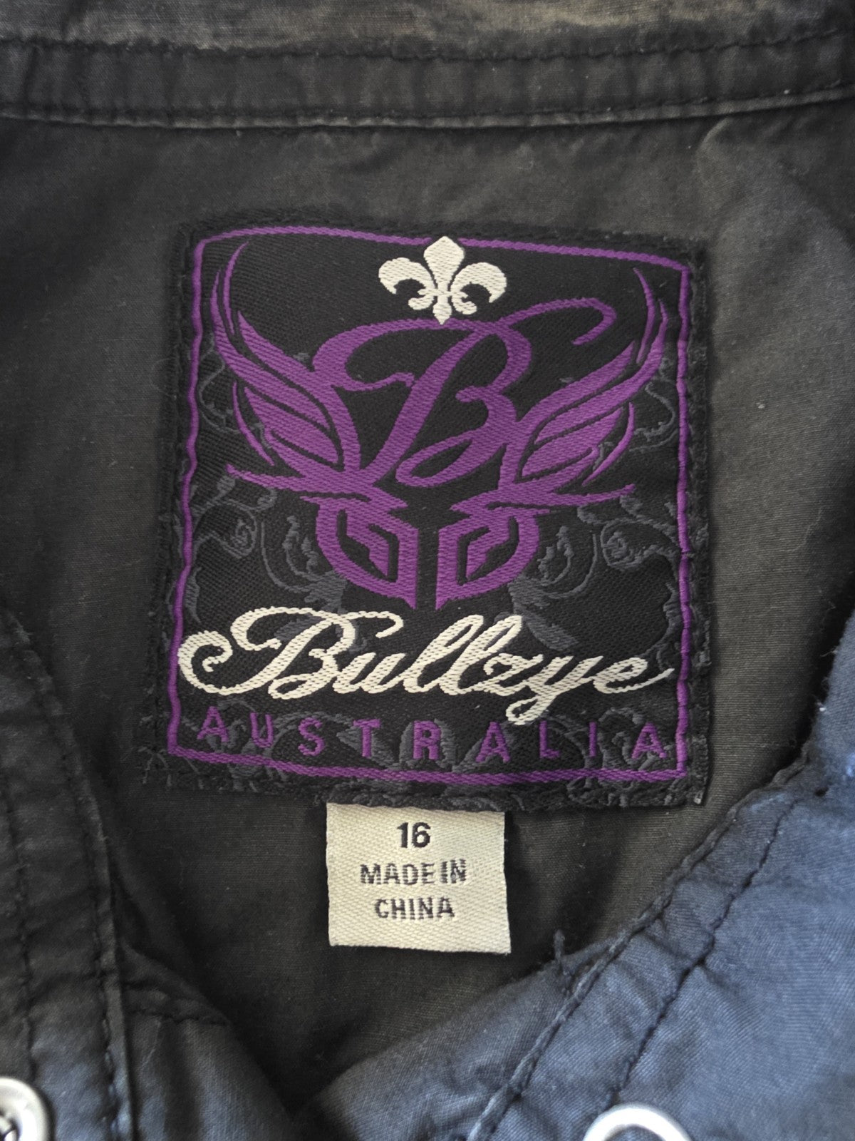 Bullzye Western Long Sleeve Shirt Ladies Size 16
