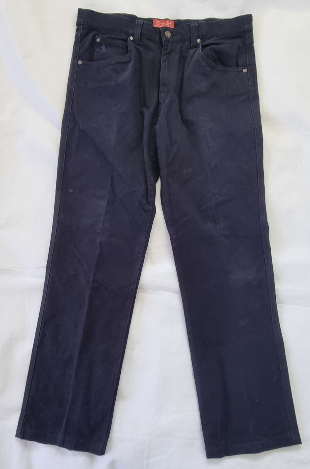 Thomas Cook Genuine Comfort Waist Navy Pants Men's Size 35 x 32