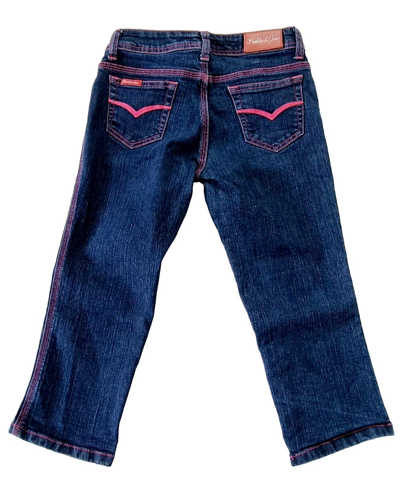 Paddock's Capri Blue Jeans Pink stitch Ladies Size 27