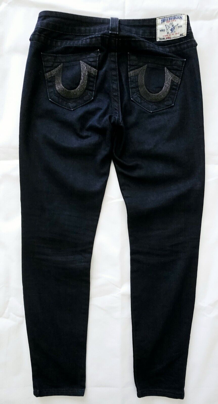 True Religion World Tour Skinny Blue Jeans Ladies Size 27