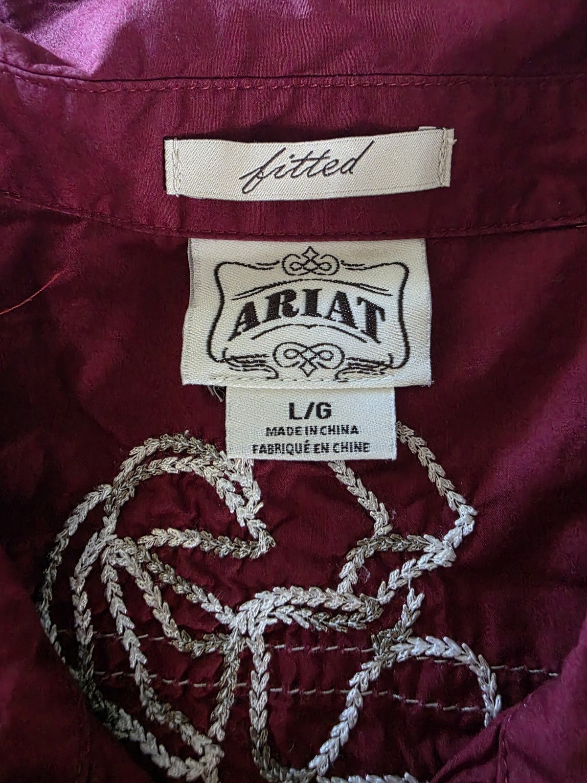 Ariat Western Arena Fitted Shirt Ladies Size Large