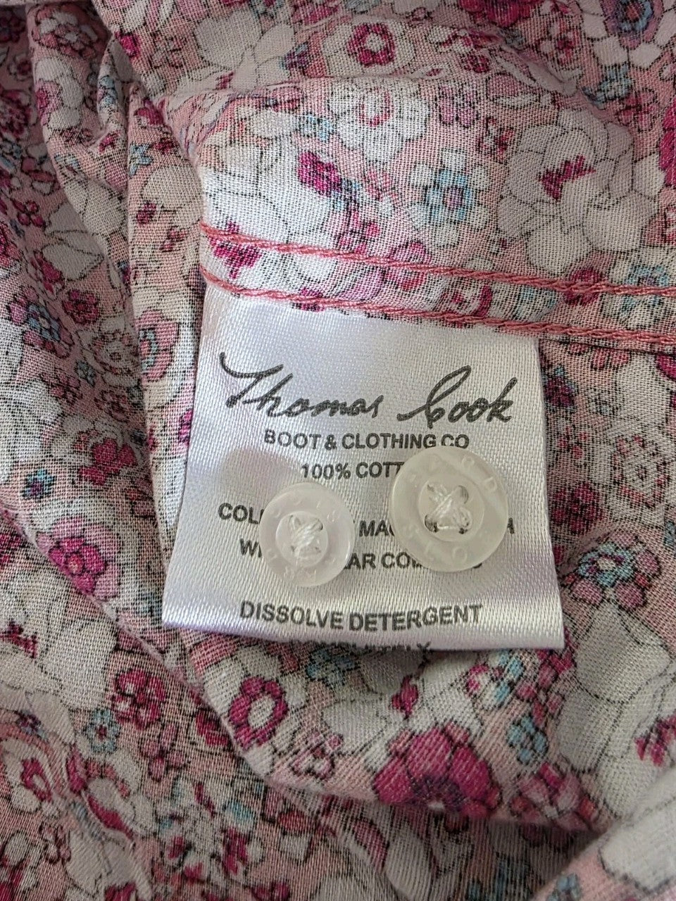 Hard Slog By Thomas Cook Rodeo Girls Half Button Shirt Size 4