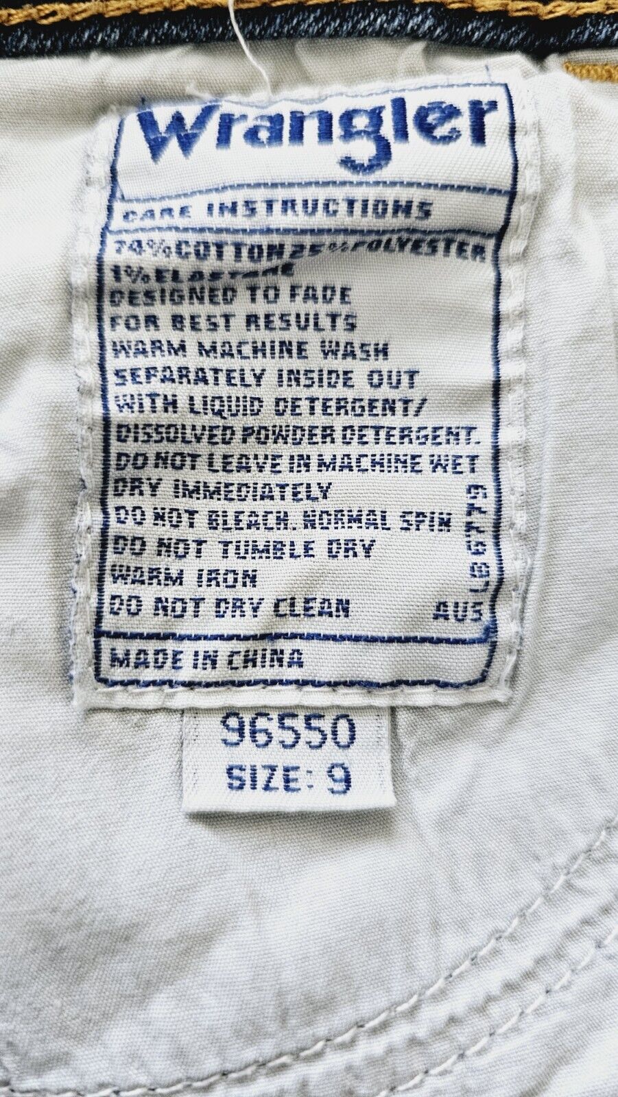 Wrangler Slims Straight Leg Jeans Ladies Size 9