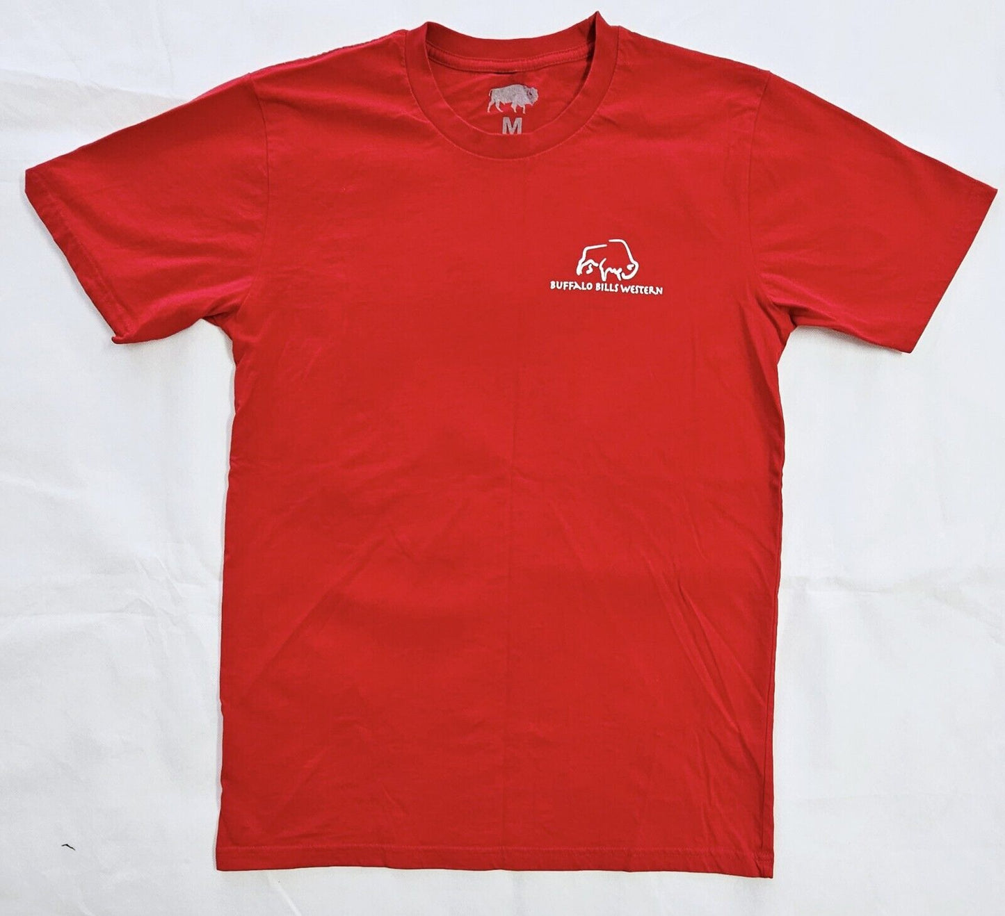 Buffalo Bills Western Store Red Logo Short Sleeve Tee Men's Size M
