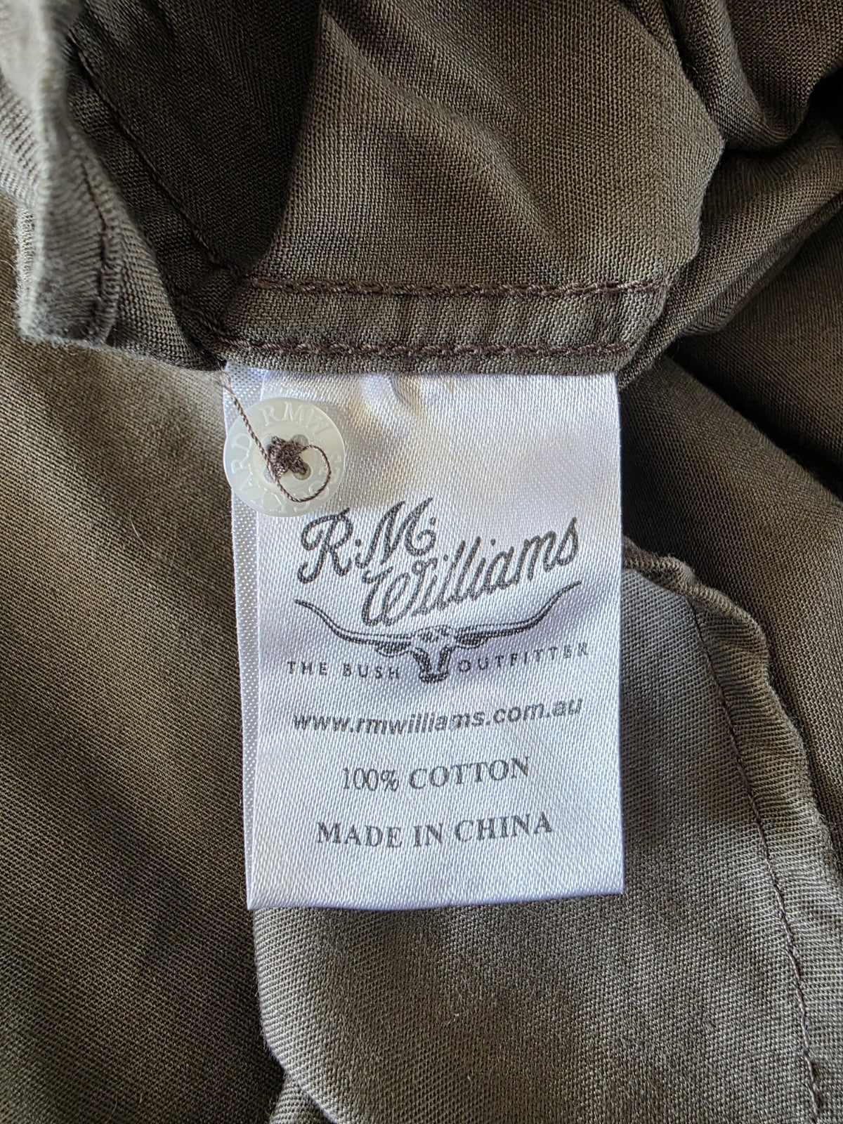R.M Williams Stockyard Regular Fit Half Button Ladies Western Shirt Size 16