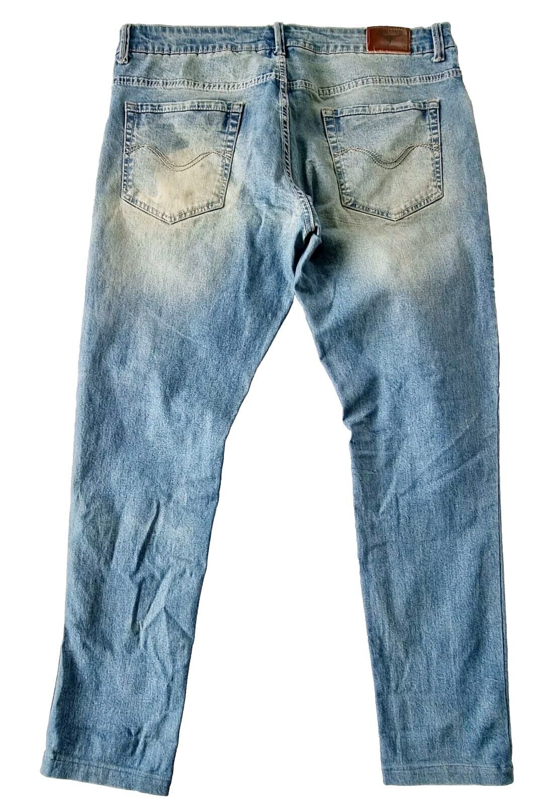 Buffalo Bronco Mid Slim Meduim Stone Mens Denim Jeans Size 36