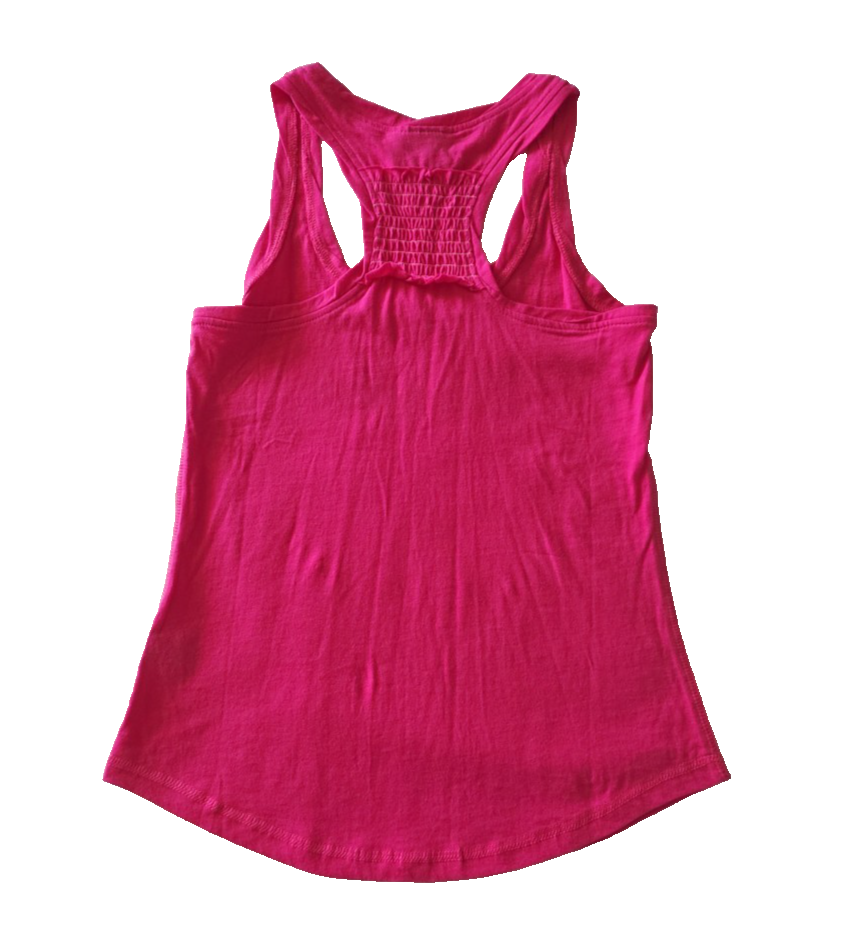 Wrangler Racer Hot Pink Singlet Shirt Ladies Size 8