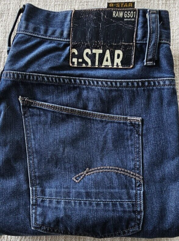 G-Star Yield Slim Button Fly Mens Denim Jeans Size 34 x 32