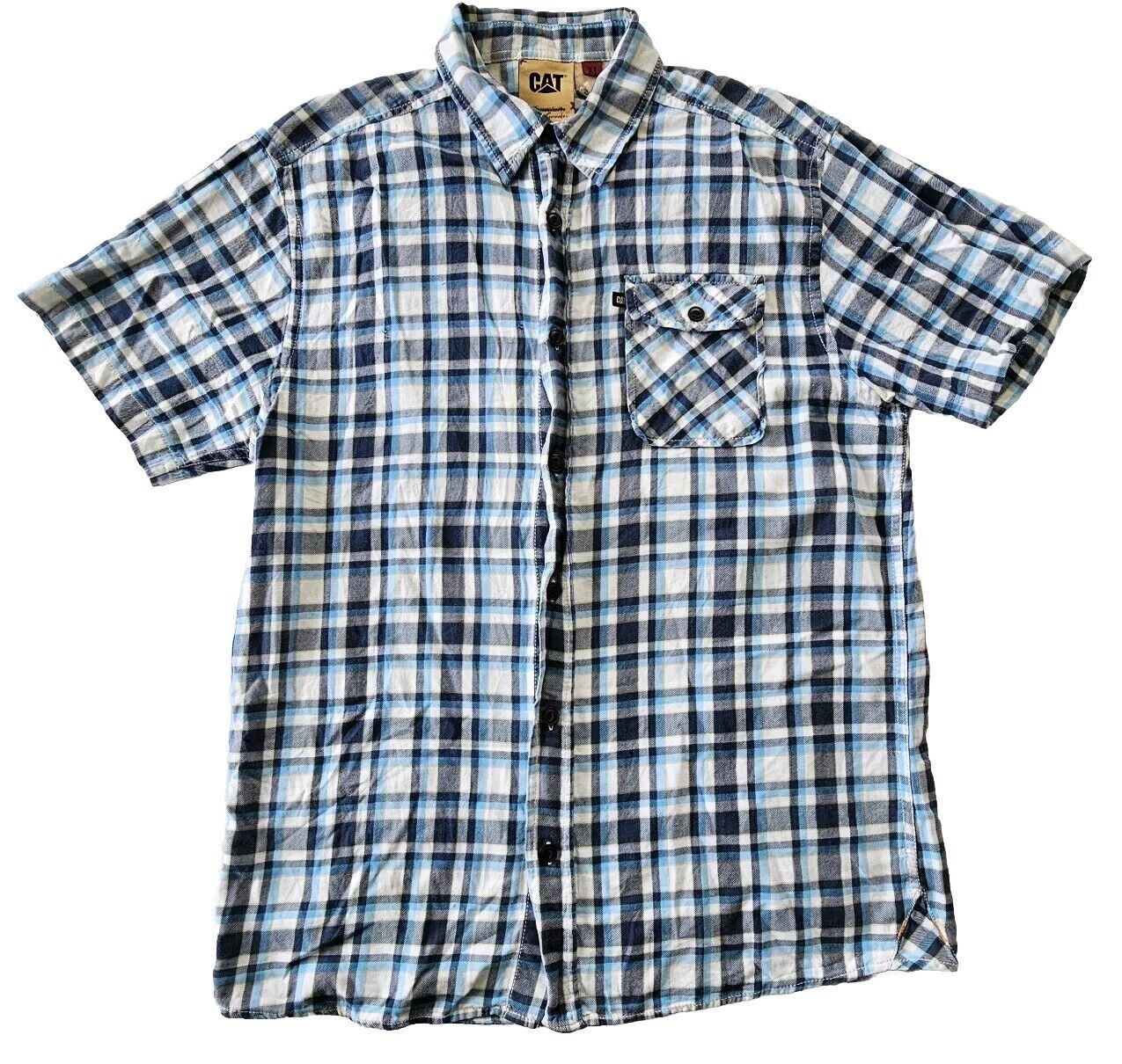 CAT premium Workwear Mens Short Sleeve Shirt Size XL.