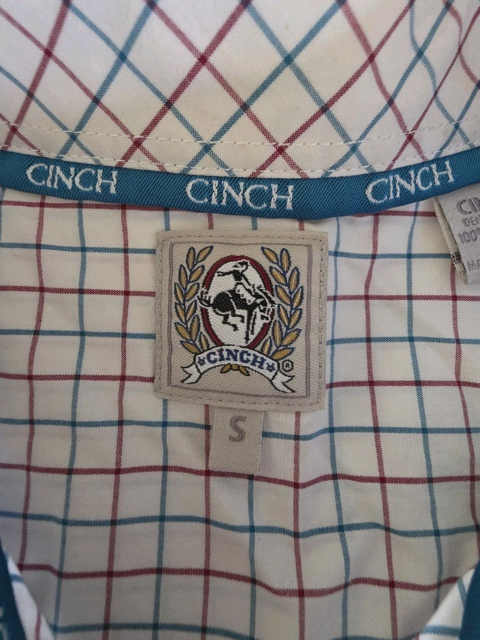 Cinch Western Long Sleeve Shirt Mens Size Small