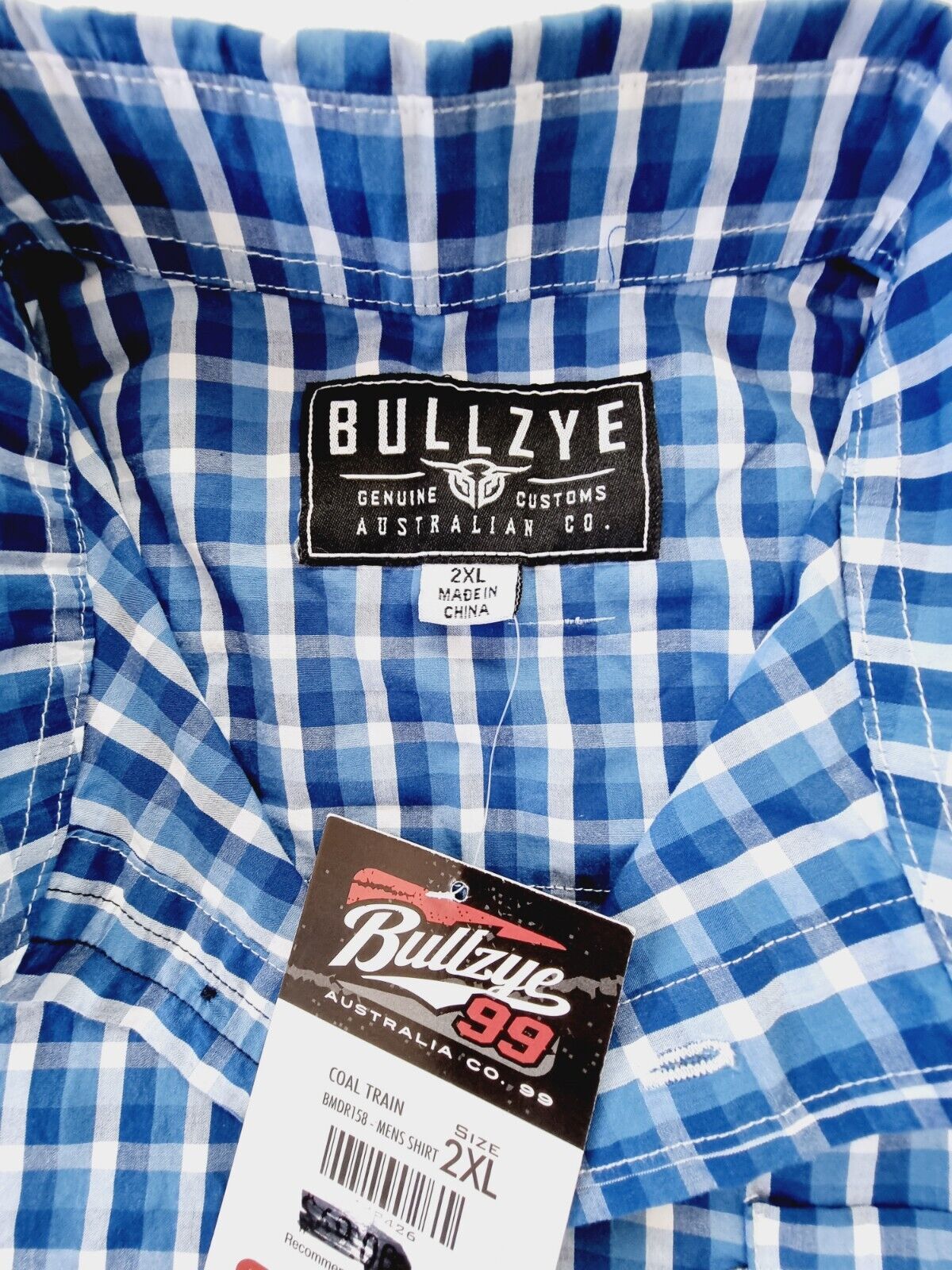Bullzye Coal Train Short Sleeve Men's Shirt NEW Size 2XL RRP $69