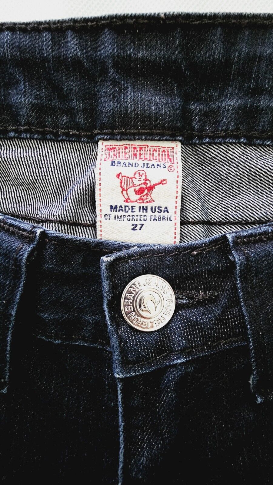 True Religion World Tour Skinny Blue Jeans Ladies Size 27