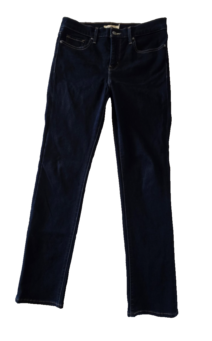 Levi's BIG E 312 Shaping Slim Ladies Dark Denim Jeans Size 28 x 30