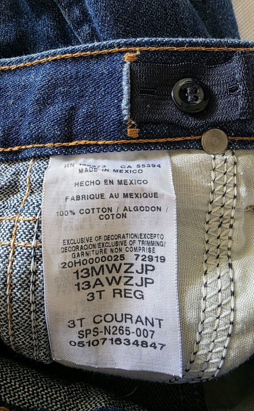 Wrangler Original Junior Regular Fit Jean Boys Size 3T