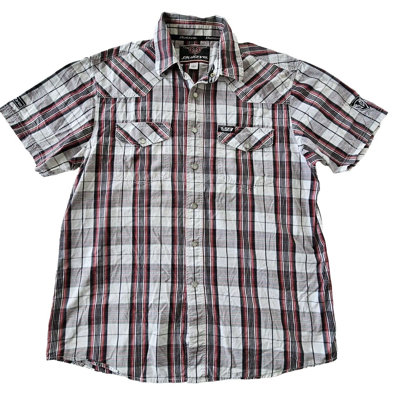 Bullzye Rodeo Short Sleeve Mens Shirt Size L