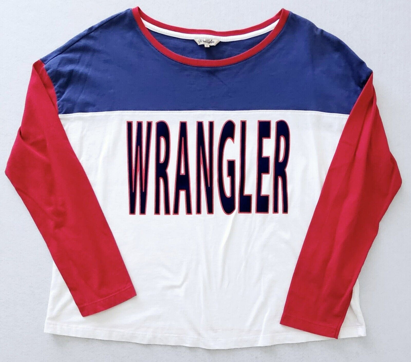 Wrangler Retro 3D Logo Crop Shirt Ladies Size Small