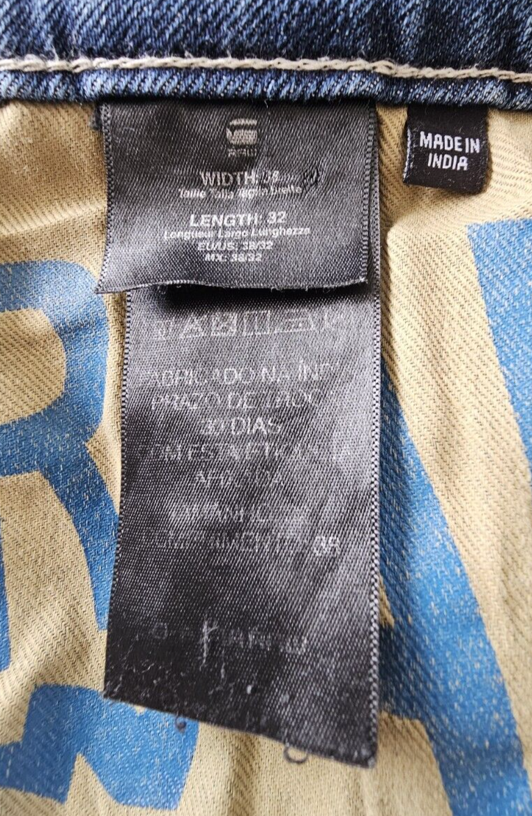 G-Star RAW 3301 Slim Leg Men's Denim Jeans Size 36 x 29