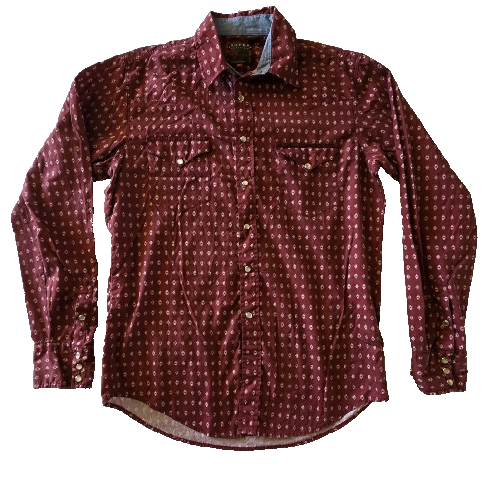 Roper Western Long Sleeve Shirt Men's Size M
