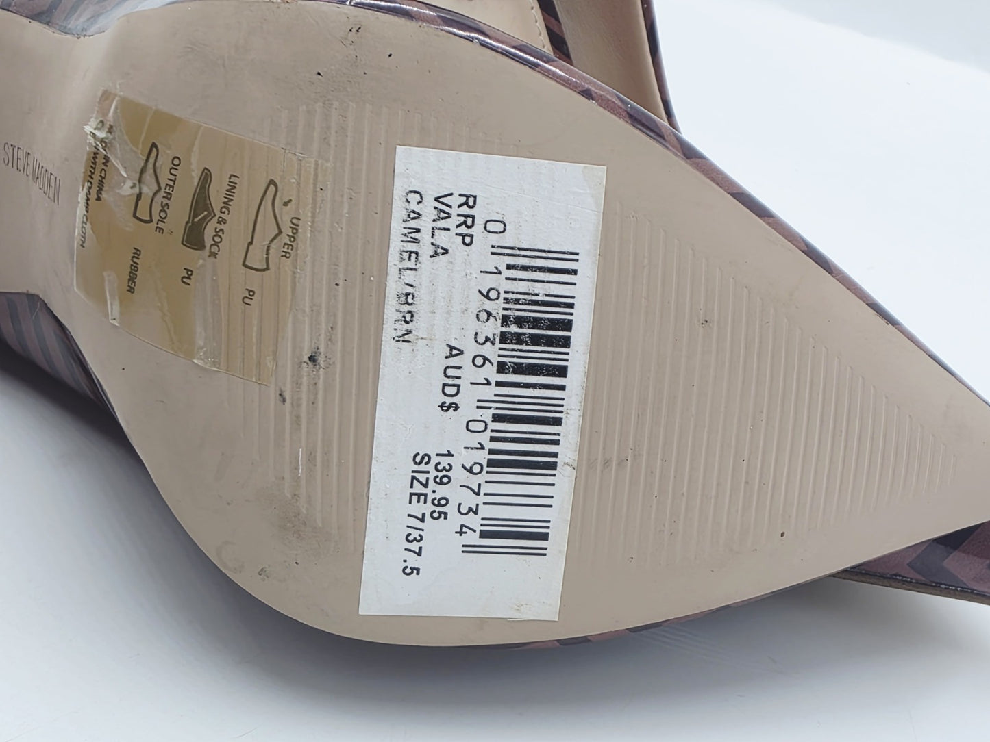 STEVE MADDEN Vala Stiletto Pump Camel/Brown Shoes Size 7