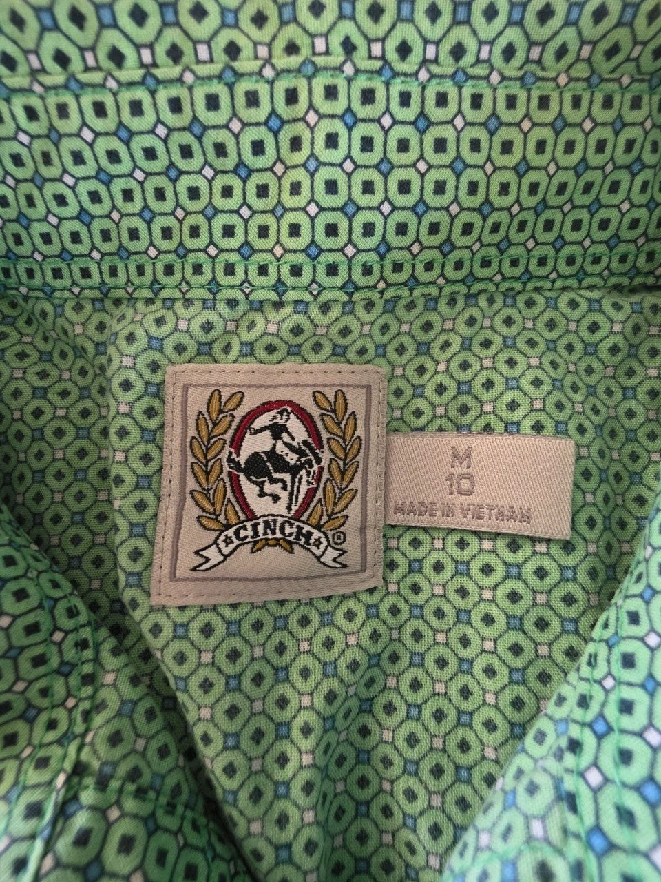 Cinch Western Long Sleeve Western Shirt Boys Size 10M