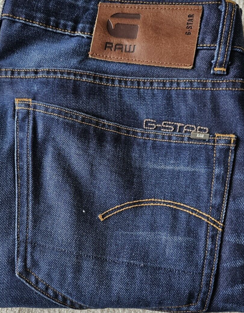 G-Star 3301 Straight leg Button Fly Men's Denim Jeans Size 34 x 30