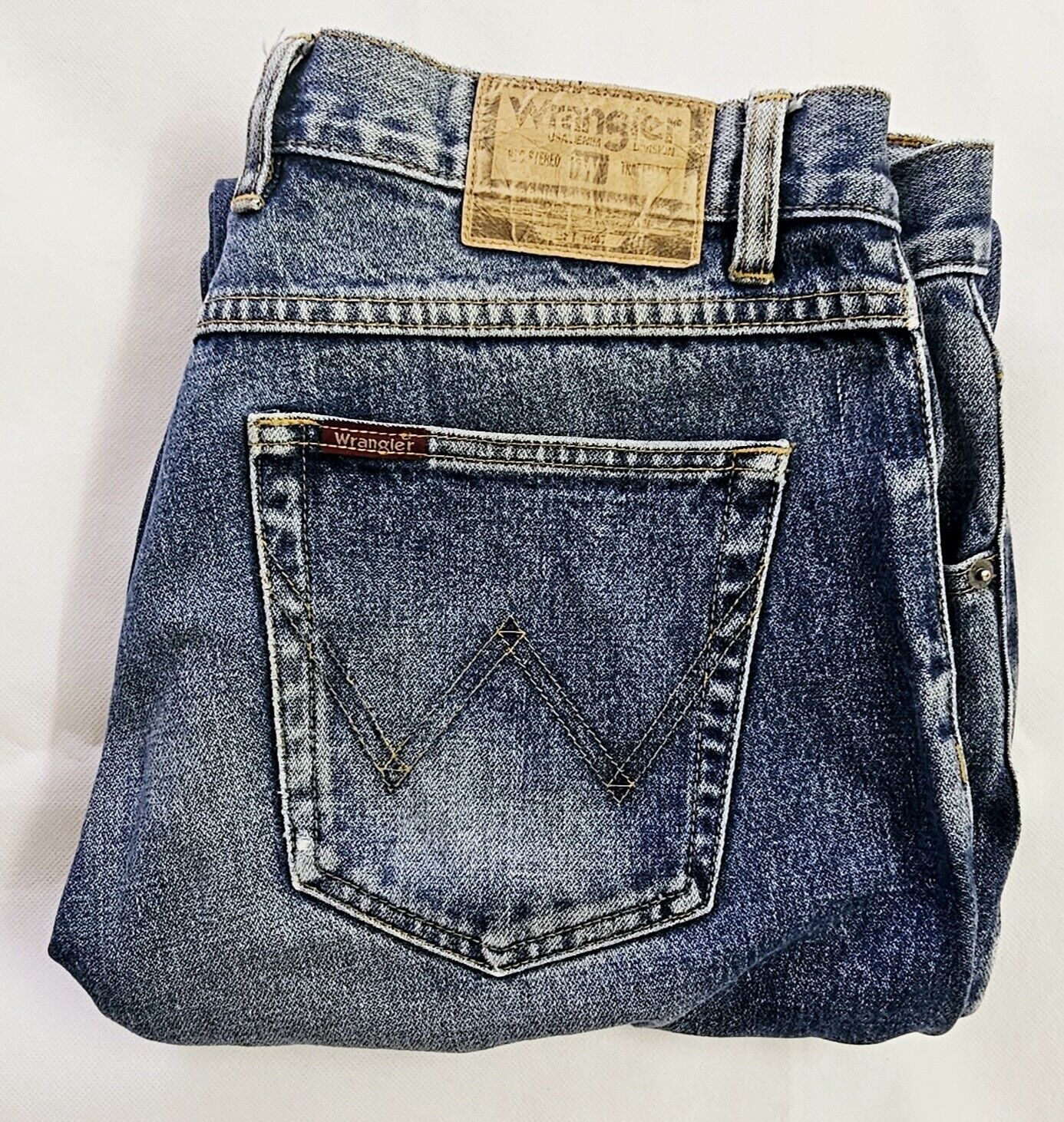 Wrangler Classic Straight Leg Denim Jeans Mens Size 36x29