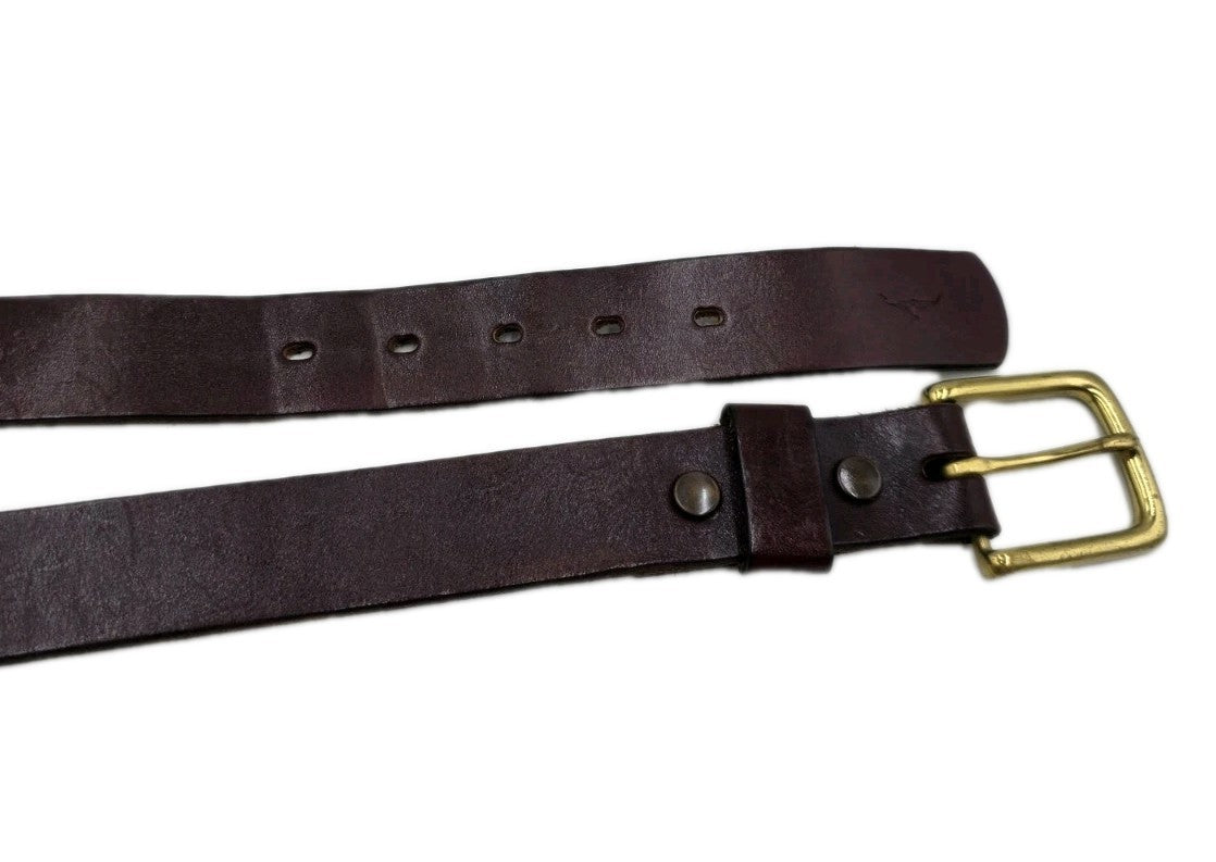 R.M. Williams Chestnut 1 1/4 Inch Traditional Leather Belt Size 34"