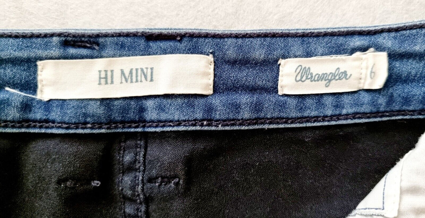 Wrangler Hi Mini Soft Denim Skirt Ladies Size 6