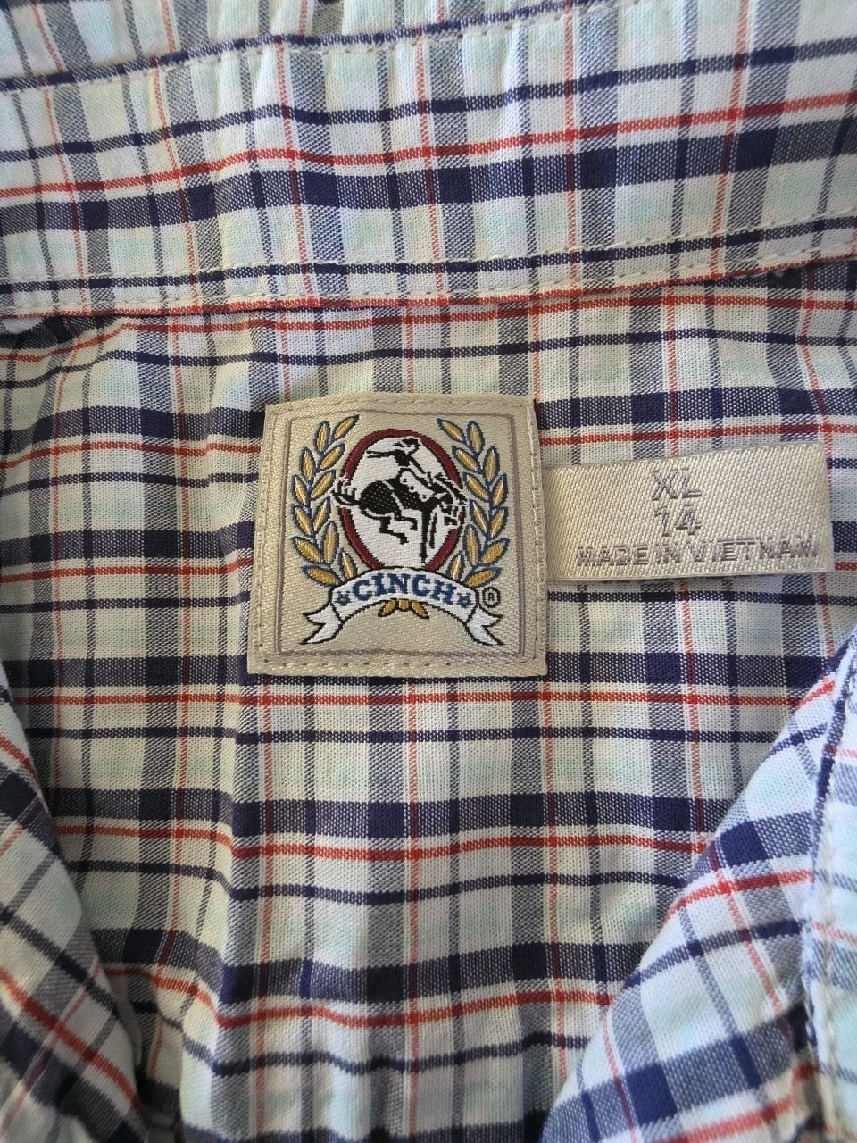 Cinch Western Long Sleeve Western Shirt Boys Size 14XL